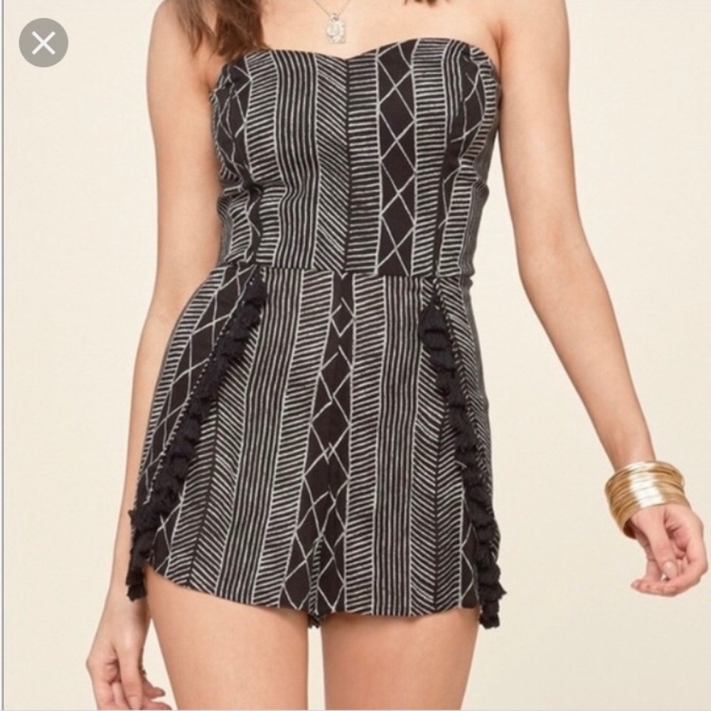 Tribal Pom Pom Romper